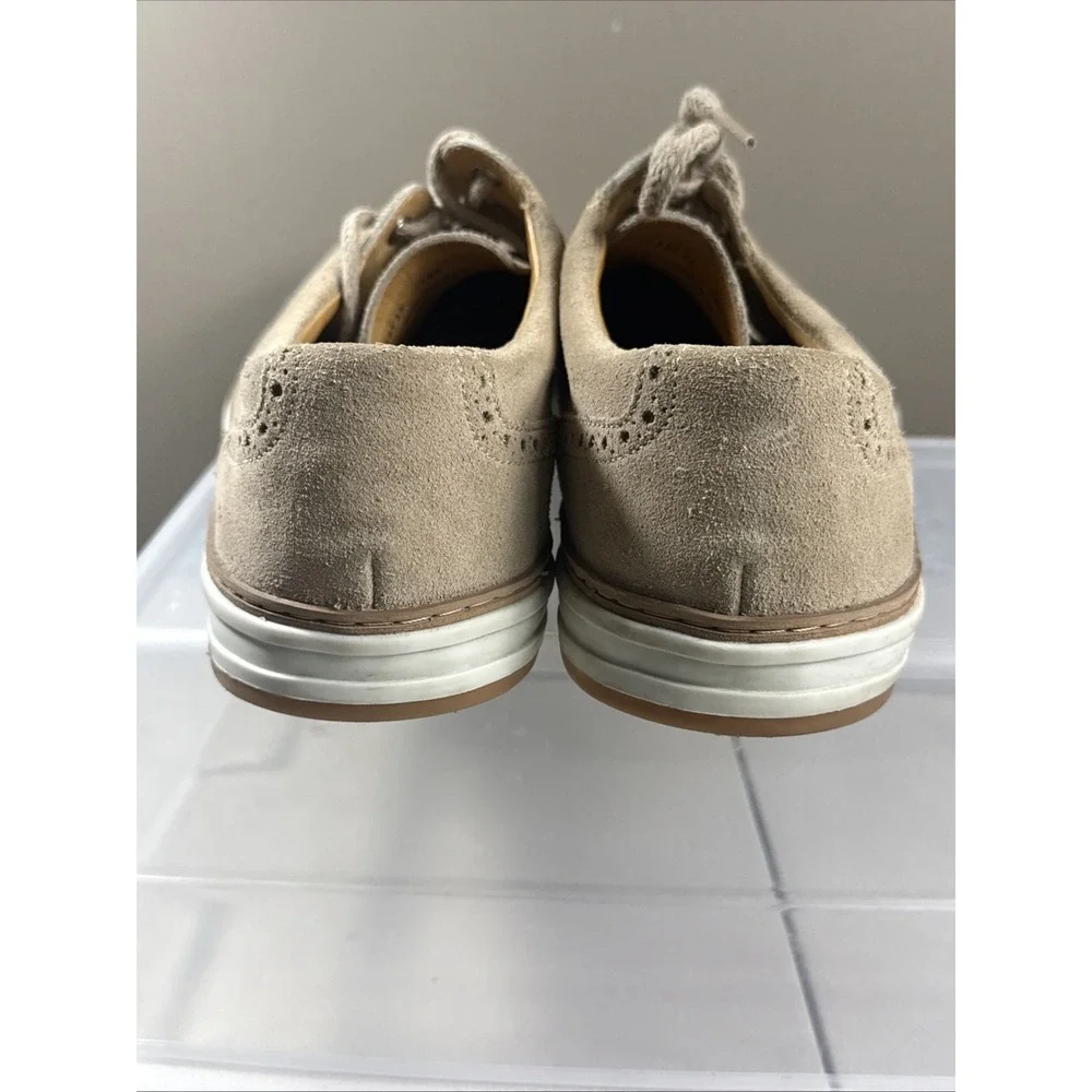 Peter Millar Plain Toe Derby Tan Suede Leather Oxford Shoes Mens Size 10 MS18F15